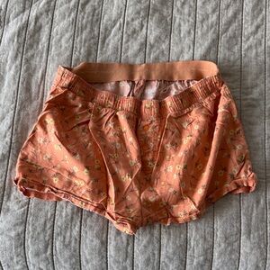 PINK Victoria's Secret Peach Floral Lounge Shorts
